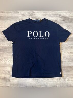 Ralph Lauren Navy Short-Sleeve POLO Logo Tee